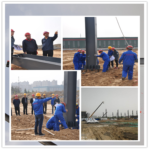 喜訊！我公司新廠區鋼結構正式安裝！